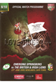 Emerging Springboks v British & Irish Lions 2009 rugby  Programmes